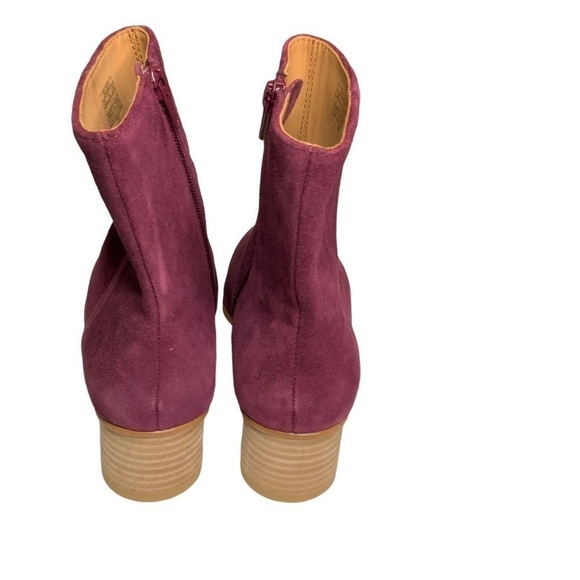 NWOB Soludos purple ankle booties with side zipper. Size 7 - Picture 4 of 8